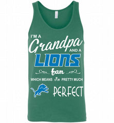 I'M A Grandpa And A Detroit Lions Pretty Much Perfect Tank - zezetee