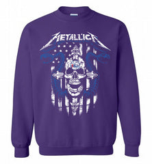 Metallica Philadelphia 76ers Logo Crewneck Sweatshirt - zezetee