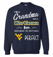 I'M A Grandma And A West Virginia Mountaineers Fan Crewneck Sweatshirt - zezetee