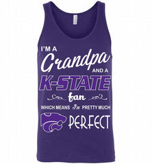 I'M A Grandpa And A Kansas State Wildcats Fan Tank - zezetee