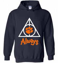 CLEMSON TIGERS UNIVERSITY PAW DEATHLY HALLOWS ALWAYS GIFT Hoodie - zezetee