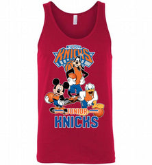 Mickey Goofy Donald Loves New York Knicks Basketball Fans Tank - zezetee