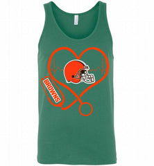 Nurse Heartbeat Cleveland Browns Tank - zezetee