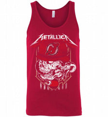 Metallica Skull Snake New Jersey Devils Tank - zezetee