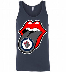 Winnipeg Jets  x The Rolling Stones Logo Tank - zezetee