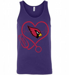 Nurse Heartbeat Arizona Cardinals Tank - zezetee
