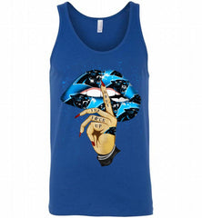 NFL Carolina Panthers Lip Shut The Fuck Up Tank - zezetee