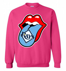 Tampa Bay Rays  x The Rolling Stones Logo Crewneck Sweatshirt - zezetee