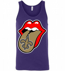New Orleans Saints  x The Rolling Stones Logo Tank - zezetee