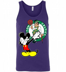 Disney Mickey Mouse Dabbing Boston Celtics Tank - zezetee