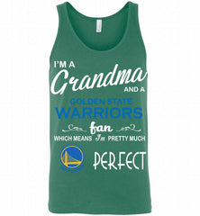 I'M A Grandma And A Golden State Warriors Fans Perfect Tank - zezetee