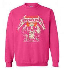 Metallica We Don't Give A Shit Miami Marlins Crewneck Sweatshirt - zezetee