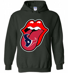 Houston Texans  x The Rolling Stones Logo Hoodie - zezetee