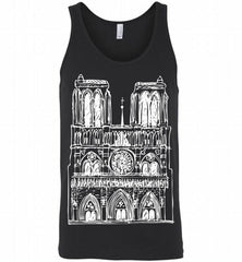 notre dame cathedral in light Tank - zezetee