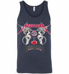 Metallica Ohio State Buckeyes Logo Tank - zezetee