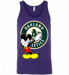 Disney Mickey Mouse Dabbing Oakland Athletics Tank - zezetee
