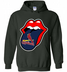 St Louis Cardinals  x The Rolling Stones Logo Hoodie - zezetee