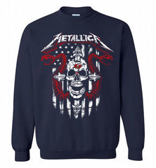 Metallica Tampa Bay Buccaneers Logo Crewneck Sweatshirt - zezetee