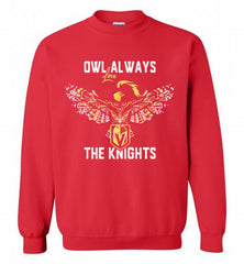OWL ALWAYS LOVE THE VEGAS GOLDEN THE KNIGHTS Crewneck Sweatshirt - zezetee