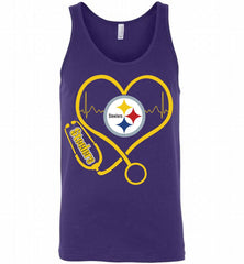 Nurse Heartbeat Pittsburgh Steelers Tank - zezetee