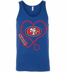 Nurse Heartbeat San Francisco 49ers Tank - zezetee