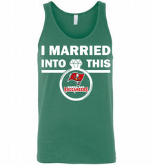 I MARRIED INTO THIS NFL Tampa Bay Buccaneers Fans Gift Tank - zezetee