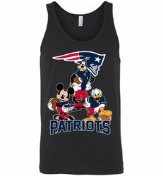 Mickey Goofy Donald Disney New England Patriots Football Gift Tank