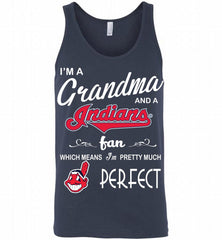 I'M A Grandma And A Cleveland Indians Fans Gift Tank - zezetee