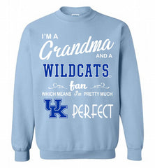 I'M A Grandma And A Kentucky Wildcats Fan Crewneck Sweatshirt - zezetee