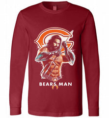 AQUAMAN CHICAGO BEARS MAN Long Sleeve - zezetee
