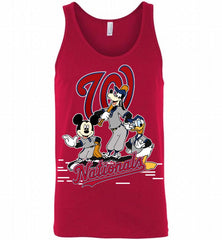 Mickey Goofy Donald Washington Nationals Teams Tank - zezetee
