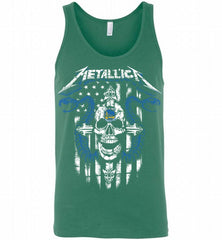 Metallica Snake Skull Golden State Warriors Logo Tank - zezetee