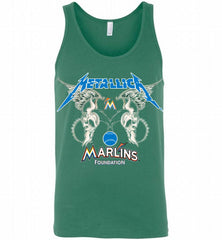 Metallica Miami Marlins Logo Tank - zezetee