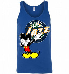 Disney Mickey Mouse Dabbing Utah Jazz Tank - zezetee