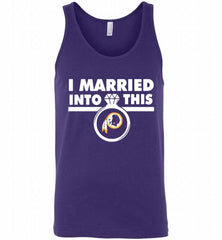 I MARRIED INTO THIS WASHINGTON REDSKINS GIFT Tank - zezetee