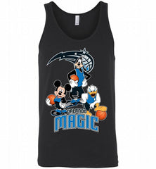 Mickey Goofy Donald Loves Orlando Magic Basketball Fans Tank - zezetee