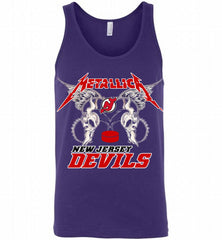 Metallica New Jersey Devils Logo Tank - zezetee