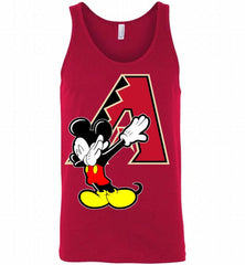 Disney Mickey Mouse Dabbing Arizona Diamondbacks Tank - zezetee