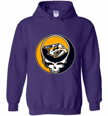 NHL TEAM NASHVILLE PREDATORS X GRATEFUL DEAD LOGO BAND Hoodie - zezetee