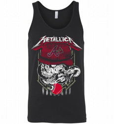 Metallica Skull Atlanta Braves Logo Tank