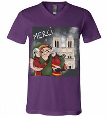 The Hunchback of Notre Dame Firefighter Paris V-Neck Shirt - zezetee