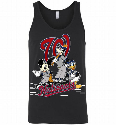 Mickey Goofy Donald Washington Nationals Teams Tank - zezetee