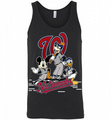 Mickey Goofy Donald Washington Nationals Teams Tank - zezetee