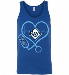 Nurse Heartbeat Tampa Bay Rays Tank - zezetee