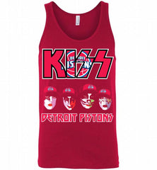 Kiss Detroit Pistons Logo Tank - zezetee