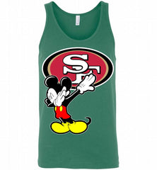 Disney Mickey Mouse Dabbing San Francisco 49ers Tank - zezetee