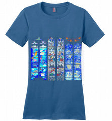 3-Vitraux Cathedrale Notre Dame de Rodez Ladies Perfect - zezetee