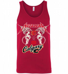 Metallica Calgary Flames Logo Tank - zezetee