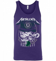 Metallica Skull Oakland Athletics Logo Tank - zezetee