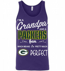 I'M A Grandpa And A Green Bay Packers Pretty Much Perfect Tank - zezetee